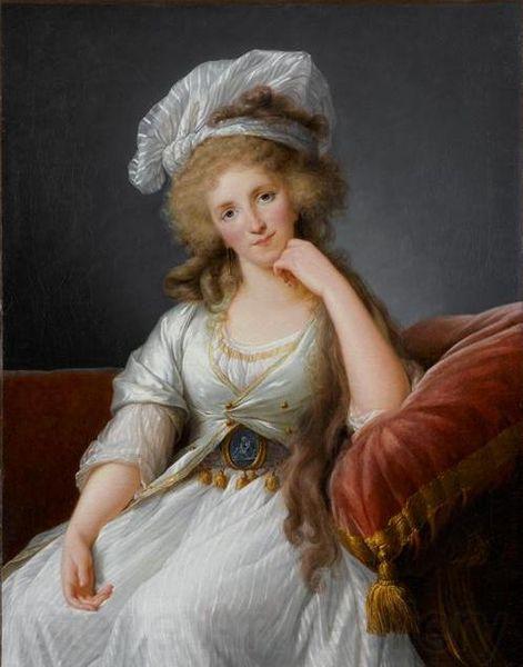 eisabeth Vige-Lebrun Luisa Maria Adelaida de Borbon Penthievre Germany oil painting art